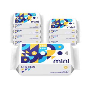 리벤스 휴대용 포켓 미니 물티슈 8입 1개(8팩)