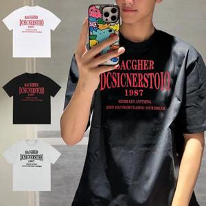 [짝꿍닷컴] 여름 백젤 레터링 캐주얼 모던 티셔츠 BM-064