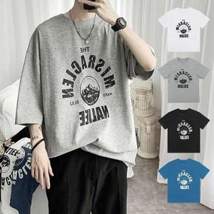 여름 레터링 포인트 베이직 포멀 티셔츠 BM-060