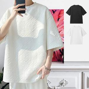 여름 텍스처 포멀 시크 남성 반팔 티셔츠 BM-030