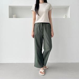 세느뷔 허리밴딩 인견 베이직 와이드바지 SD-250624