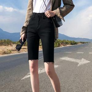 데일리핏 블랙 하이웨스트 반바지 JSC-d0148