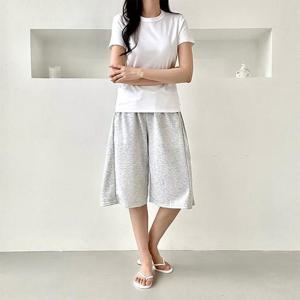 라일즈 허리밴딩 베이직 스트릿 버뮤다 팬츠 SD-250627