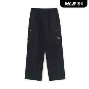 [MLB공식] 25F 바시티 코튼터치 지퍼 카고 와이드팬츠 NY (Black) 3AWPV0254