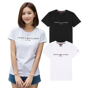 타미힐피거 남녀공용 자수로고 TH반팔