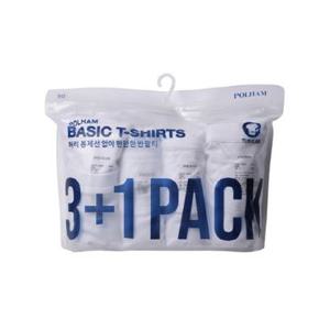[백화점][폴햄]공용 3+1PACK 반팔티(PHF5TR3100)