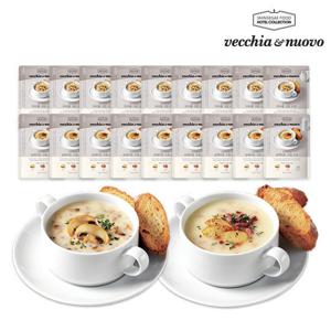 베키아에누보 스프2종 총 18팩 (포테이토크림 9팩, 머쉬룸크림 9팩)