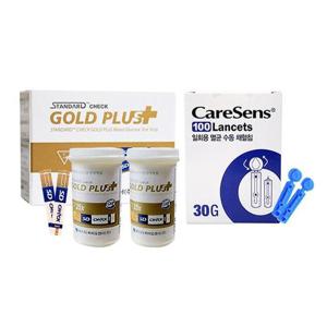SD체크골드 플러스 혈당검사지 100매+채혈침 100개