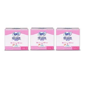 쏘피 바디피트생리대 볼록맞춤 날개형생리대 중형 16P x 3팩