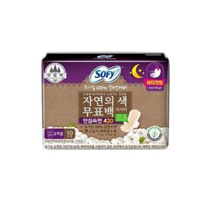 [쏘피] 쏘피 유기농 자연의색 무표백 슈퍼롱 10개 x 4팩