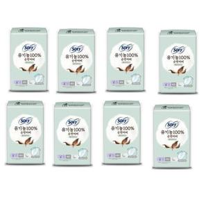 [쏘피]  쏘피 유기농 순면커버 라이너 롱 40개x 8팩