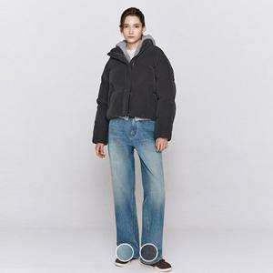 [지오다노/본사] 415943 여 기모 와이드 데님