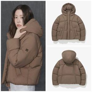 [백화점][FILA] 고현정 착용 휠라 인기 여성 플로우 후드 다운 브라운 (FS254DJ01F002_217)