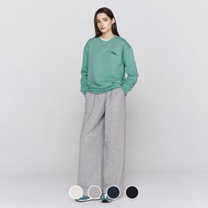 [지오다노/본사] 415962 여 기모 테리 원턱 루즈핏 팬츠