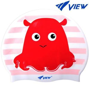 VIEW 뷰 캐릭터 실리콘 수모 N710434 수경수모 수영모