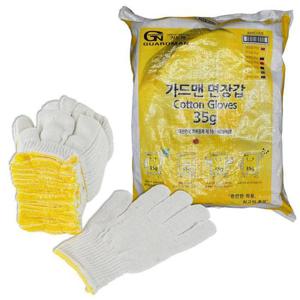 GUARDMAN 고급 면장갑 35g (100개입) 목장갑 작업 안전장갑