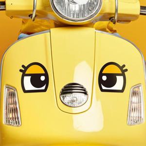 왕눈이9 고휘도반사 자동차스티커 소형  130x133mm