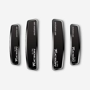 올뉴투싼 블랙 쉴드 엠블럼 도어가드