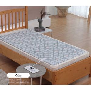 일월전기매트 체크그레이 전기매트 싱글 1인용 온열