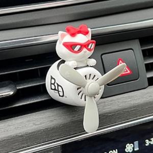 [무케렌시아] 벨라독스_에어휠 프로펠러 차량용 방향제_화이트