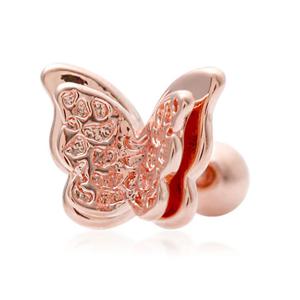 [메리그린] 14K 로즈플라잉 피어싱 Gold pin (한쪽)