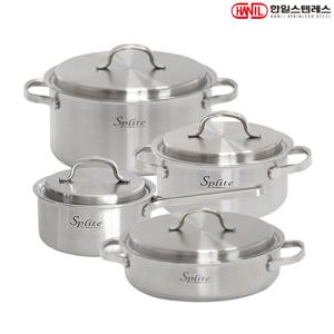 한일스텐레스 스플릿 인덕션 통5중 304스텐 냄비 4종A 편16+양18+24+전24