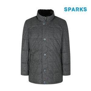 [스팍스]남성 잔체크 하이넥 구스 다운 패딩 점퍼 SI4MJPA30