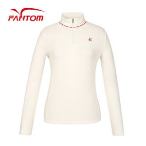 [팬텀] 여성 부클 반집업 긴팔 티셔츠 221B3TH064_WH