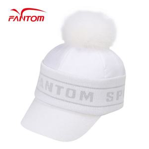 [팬텀] 여성 방울 패딩 니트 볼캡