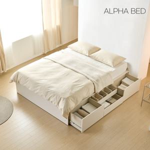알파침대 테라 무헤드 빅수납 Q+애쉬드 필로우탑 독립스프링