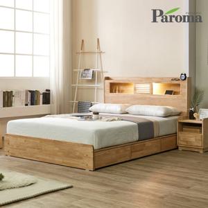 파로마 델리스 led 원목 서랍 수납 슈퍼싱글 침대 SS