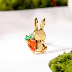 골드팡 14k 해피캐럿바니 피어싱