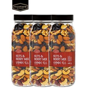 [리치팜너트][리치팜너트] 넛엔베리믹스넛440g 3통