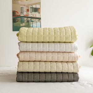 [르헤브] 샤르베 시어서커 여름 침대패드 시원한 쿨 매트 Q