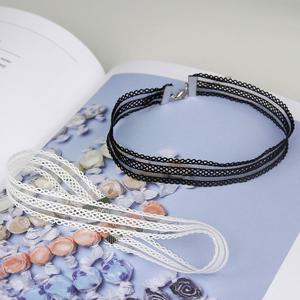 아망떼 레이스 초커 목걸이_IH