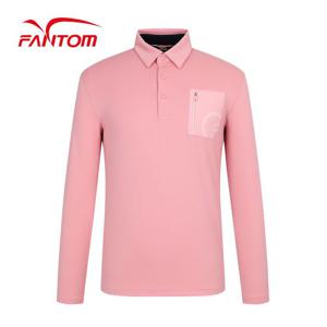 [팬텀] 남성 우븐 포켓 카라 긴팔 티셔츠