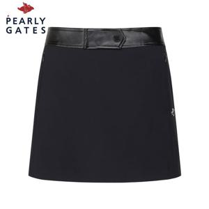 [파리게이츠] 파리게이츠 여성 레더 포인트 H라인 스커트 521C4PC370_BK