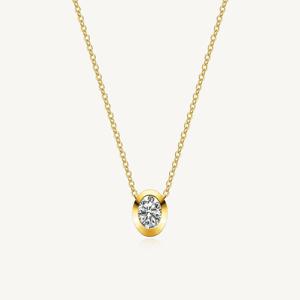 수앤진골드 브릴리언트 오벌 목걸이 24K 순금 3.75g