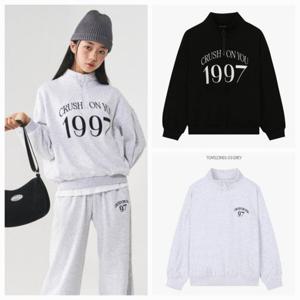 [더데이걸]융기모박시핏 반집업 스웻셔츠TGMS23N01