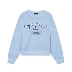 [버커루]여성 크롭 워싱 아트웍 맨투맨(B241TS530P)