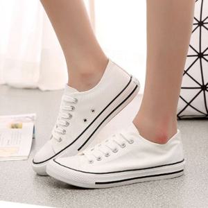 여성구두 캐주얼 운동화 기본 캔버스화 깔끔한 스니커즈 데일리