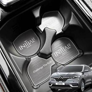 더뉴 QM6 메탈 컵홀더 도어캐치 기스방지 몰딩