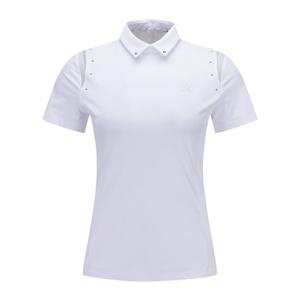 [어뉴골프] 여성 WOMEN BEADS POINT SHORT T-SHIRT_WH