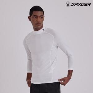 [스파이더] 남성 하이넥 3/4 슬리브 베이스레이어 SPIPCNCL531MWHT