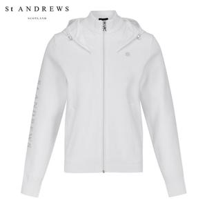 [세인트앤드류스] 여성 우븐 미니 후드 집업 가디건