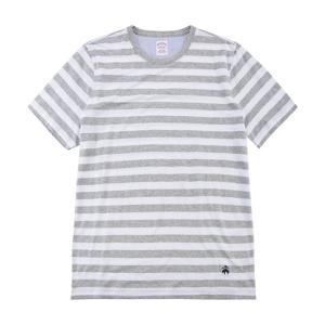 BB_린넨 코튼 스트라이프 티셔츠 (그레이) (BBNPMM8816WEM)