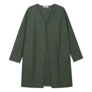 [모로엠]원버튼 오버핏 롱 가디건 5C-CA-Q032-그린