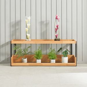 우아미가구 르턴 엘다 원목 2단 선반장 1200