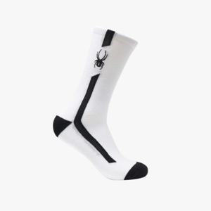 [스파이더] 공용 라이프스타일 바 포인트 장목 양말 SPIPANSC302UWHT