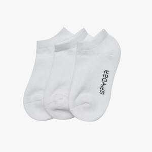 [스파이더] 남성 베이직 단목 양말 3PACK SPJPANSC123MWHT